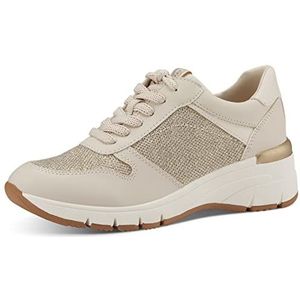 Tamaris Lage sneakers voor dames, 1-1-23742-20, beige, 41 EU