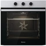 Hisense BI61111AX Multifunctionele oven, grote capaciteit 77 l, simultaan koken, 5 standen, XXL-ventilator, pizza mode 300°, afneembare deuren van roestvrij staal