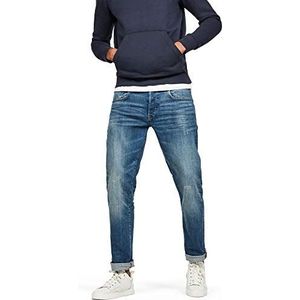 G-Star Raw heren Jeans 3301 Regular Tapered Jeans, Blau (Dk Aged 7209-89), 26W / 30L