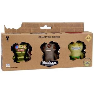 Bizak 64110210-3 Fuggler 3 figuren 6,5 cm met verzamelposter, 44 figuren om te verzamelen, voor jongens en meisjes vanaf 4 jaar