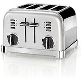 Cuisinart 4 Slice Toaster Broodrooster CPT180SE  - 4 sleuven - Ontdooifunctie - Bagelfunctie - 6 standen - Zilver