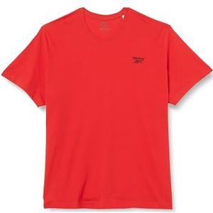 Reebok Identity Small Logo Tee, Vecred/Black, 4XL