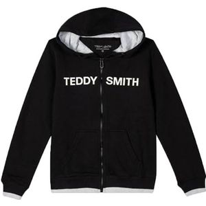 Teddy Smith Giclass Hoody J Sweatshirt met capuchon voor jongens, Donkermarineblauw/wit, 8 Jaren