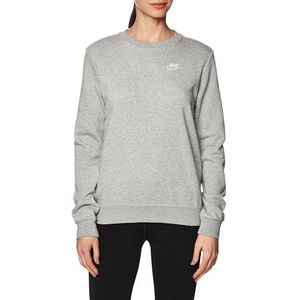 Nike W Nsw Club Flc Crew Stadium Dk Grey Heather/Wit L