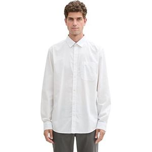 TOM TAILOR heren overhemd, 20000 - wit, XXL
