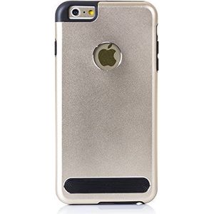Silica dmu026goud beschermhoes Lisa PVC-kleur metallic en binnenruimte zwart rubber voor Apple iPhone 6 Plus, goud