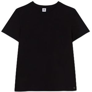 Petit Bateau T-shirt met korte mouwen voor dames, Zwart, M