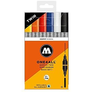 Molotow One4All Acryl Twin Basic-set 1 6 Stifte