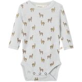 Merinowol - Romper - Lange Mouwen - All-over Print