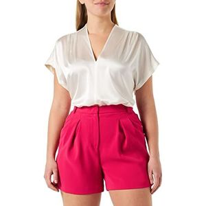 Pinko Sonia Short Crepe Stretch broek voor dames, P87_Fuxia, 44 NL