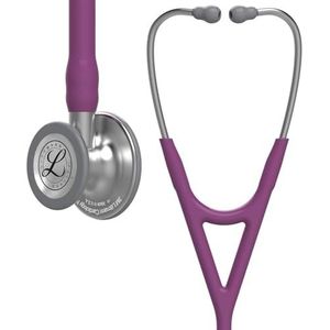3M Littmann Cardiology IV Diagnostische Stethoscoop, borststuk met standaardafwerking, pruimkleurige slang, roestvrijstalen steel en headset, 27 inch, 6156