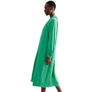 Seidensticker Dames regular fit blousejurk lange mouwen jurk, groen, 46, groen, 46