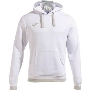 Joma 6XS sweatshirt met capuchon Comfort II, uniseks volwassenen, wit grijs