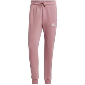 Adidas Essentials Fleece 3 Stripes Tapered Cuff Joggers Roze / Regular Man