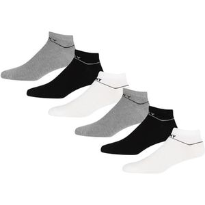 DKNY Heren Trainer Liner 6 Pack in Zwart/Wit/Grijs, Zwart, 41-45 EU