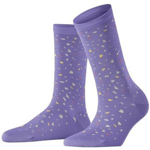 ESPRIT Dames Sokken Terrazzo Sock W SO Viscose Gedessineerd 1 Paar, Paars (Thimble 6996), 35-38