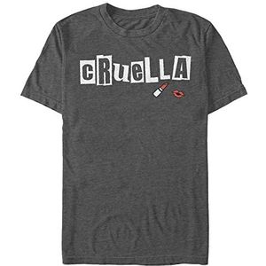 Disney Classics DNCA - Cruella Name Unisex Crew neck T-Shirt Melange Black 2XL