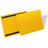 Durable 174504 Magnetische documenthoes A4 liggend, verpakking 50 stuks, geel