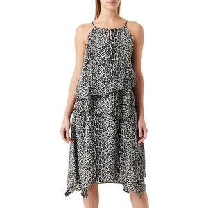 LYNNEA Damesjurk met luipaardprint 19222828-LY02, beige leo, XS, Jurk met luipaardprint, XS