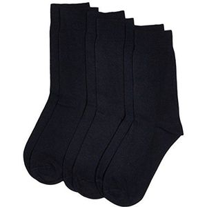 camano Sokken voor dames en heren (3 x en 12 paar) in zwart, grijs en donkergrijs met katoen in verschillende maten, blauw (Navy 4), 47/49 EU