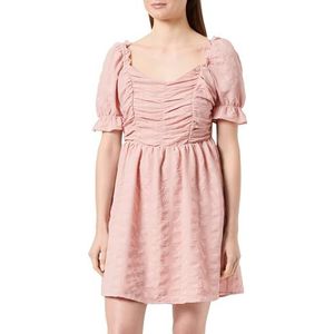 aleva Dames off-shoulder mini-jurk 19323127-AL04, roze, M, roze, M