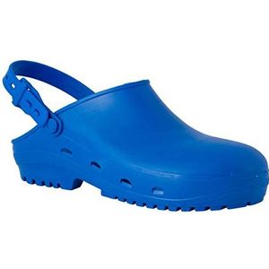 REPOSA SAFE klompen, hygiënische klompen, natuurlijk antistatisch polymeer, latexvrij, comfortabel, gesloten bovenmateriaal, zijgaten, anatomische SRC zool