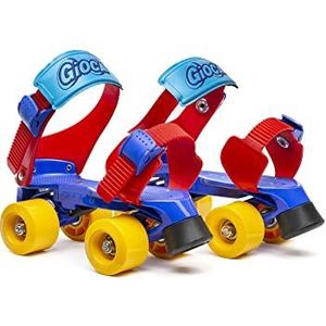 Gioca kinderskates Jet Blue Red, unisex, blauw, rood, geel, 34-44