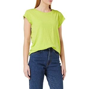 Minus Leti T-shirt met ronde hals en kapmouwen | Groene T-shirts voor dames VK | Lente T-shirt | Maat L