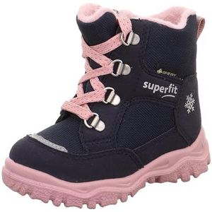 Superfit HUSKY1 Warm gevoerde Gore-Tex, sneeuwlaarzen, blauw/roze 8010, 26 EU breed, Blauw Roze 8010, 26 EU Larga