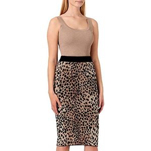 Just Cavalli Damesrok, 001j Natural Leo Jacquard, XXL
