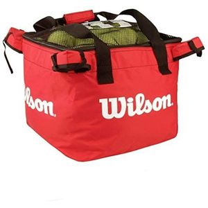 Wilson Tas voor balwagen, tennis teaching bag, voor maximaal 150 ballen, rood, WRZ541300