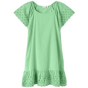 NAME IT Nkffiona Capsl Dress Noos jurk voor meisjes, Green Ash, 116 cm