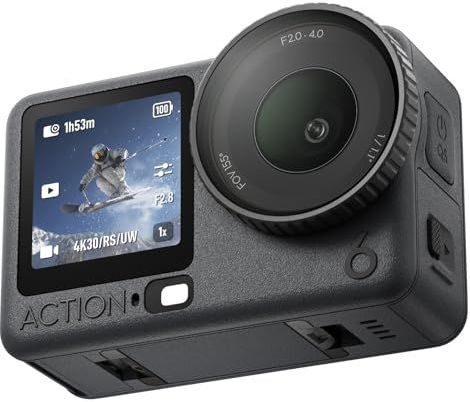 DJI Osmo Action 6 Standard Combo, actiecamera met 1/1,1″ vierkante sensor, variabel diafragma, koudebestendig, 4 uur batterij, actiecamera 4K ideaal voor het snel vastleggen van spannende momenten