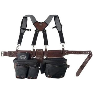 Dead On Tools - DO-HSR - Lederen Gereedschapsriem - Zwart - Met Bretels