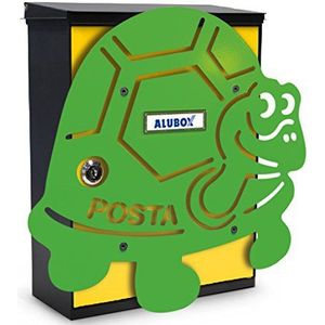 Alubox 08MIAPLTARTARUGAVE frontafdekking omschakelbaar voor MIA brievenbus met schildpad, groen