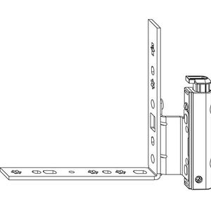 Maco Multi-vouwbandband met UVV rechts, raambeslag voor houten ramen, 4/15-9 mm, draagkracht 130 kg, verzinkt staal zilver