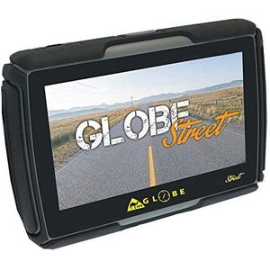 Gps Globe Street GPS-apparaat voor motorfiets, 4,3 inch, oranje/zwart