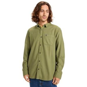 Quiksilver - Motherfly Solid - Overhemd - Geborsteld Katoen Flanel - Lange Mouwen
