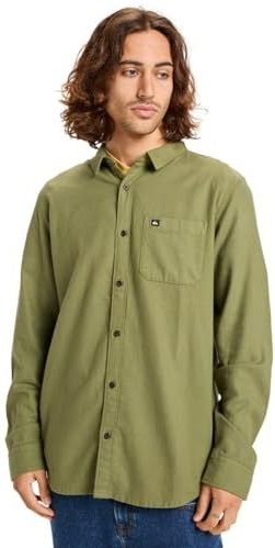 Quiksilver - Motherfly Solid - Overhemd - Geborsteld Katoen Flanel - Lange Mouwen