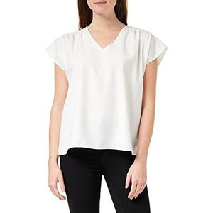 French Connection Vrouwen Crêpe Lichte V-hals Schoudertop Blouse, Zomer Wit, L, Zomer Wit, L