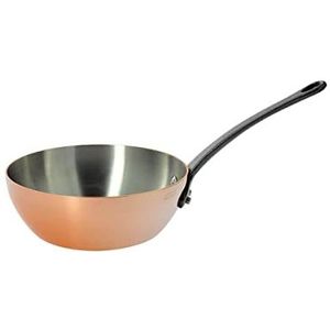 De Buyer Inocuivre Sauteuse, Gietijzeren Handvat - Ø 24cm - 90% Koper - 10% Rvs.