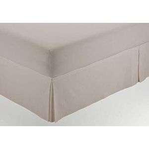 Kubranapé Hilo Tintado Rustico kleur crème DE 105 cm - Hoogte 30 cm - CIERRE MET KLEED - 50% ALGODÓN / 50% POLYESTER - Media: 105 x 200 + 30 cm