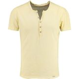Key Largo - Lemonade Button T-shirt - Pastel Yellow - Heren