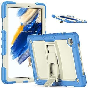 Beschermhoesje voor Samsung Galaxy Tab A8 10.5 2022: beschermhoes van TPU, duurzaam en schokbestendig, met standaard + handgreep + schouderriem voor tablet A8 (SM-X200 / SM-X205 / SM-X207)