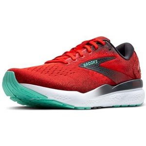 Brooks Ghost 16 Herensneakers, 44,5 EU, Fiery Red Ebony Cockatoo, 44.5 EU