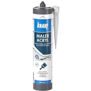 Knauf Schilderacryl voor rek- en aansluitvoegen met lage belasting, dicht acryl, voegmassa voor het afdichten binnen en buiten