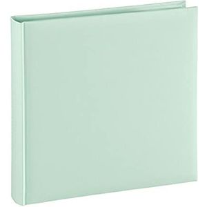 Hama Fotoalbum Jumbo 30x30 cm (fotoboek met 80 witte pagina's, album voor 320 foto's om zelf vorm te geven en te plakken) groen pastel