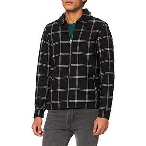 CASUAL FRIDAY Jones Checked Jacket Herenjas, 194007/Antraciet Zwart, 3XL