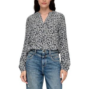 Blouse - Gevoerde Zoom - Viscose - Losse Pasvorm - Lange Mouw
