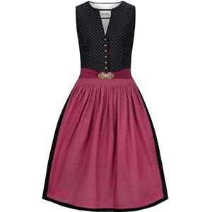 STOCKERPOINT Dirndl 'Luana'  pink / zwart